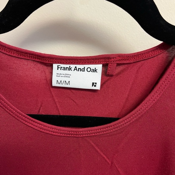 Frank+Oak High Neck Cranberry Tank Top (Size M) - Picture 3 of 3